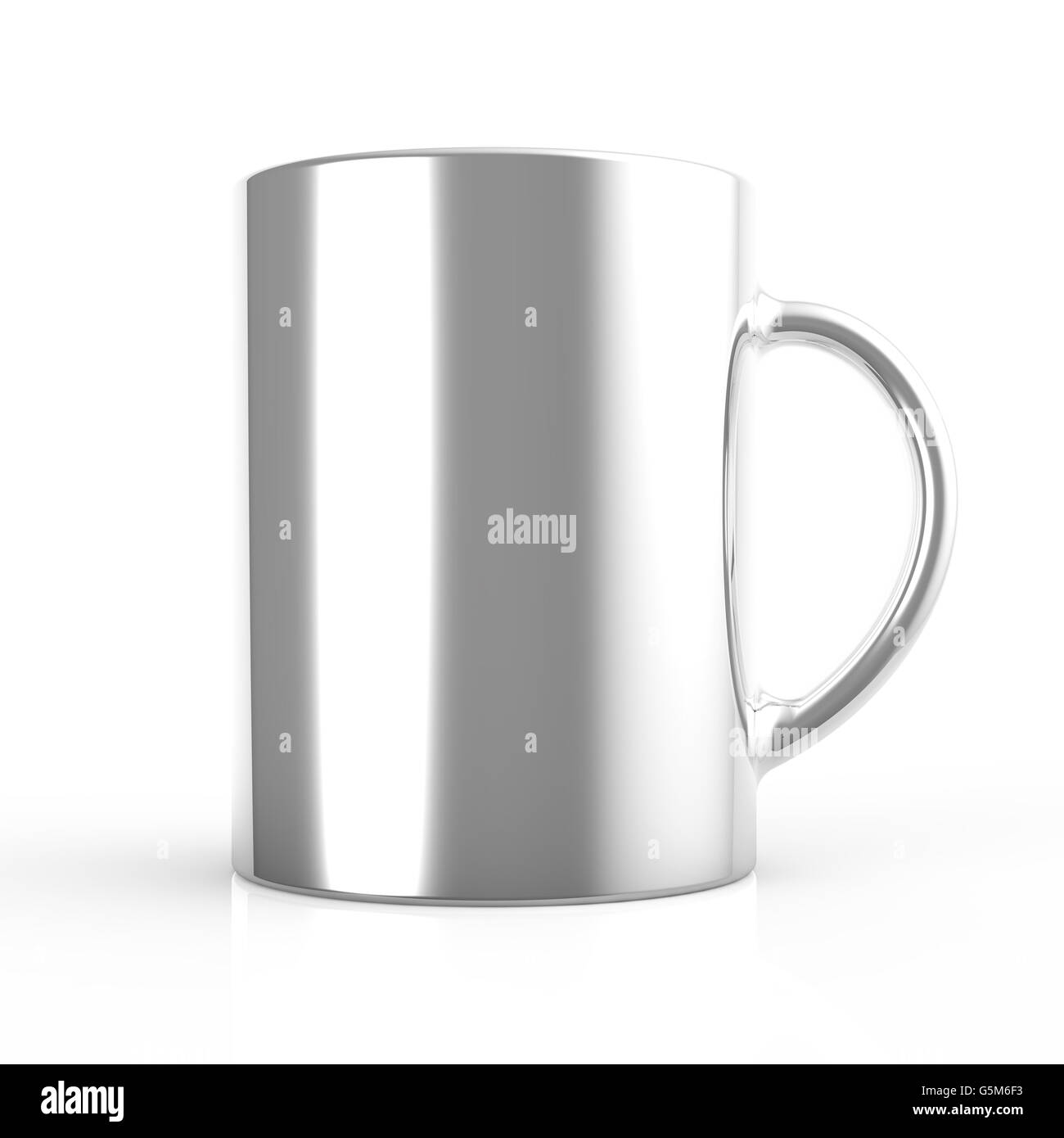 Grigio a tazza 3D render Foto Stock