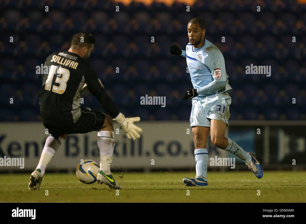 Calcio - npower Football League One - Colchester Regno v Coventry City - Weston Homes Comunità Stadium Foto Stock