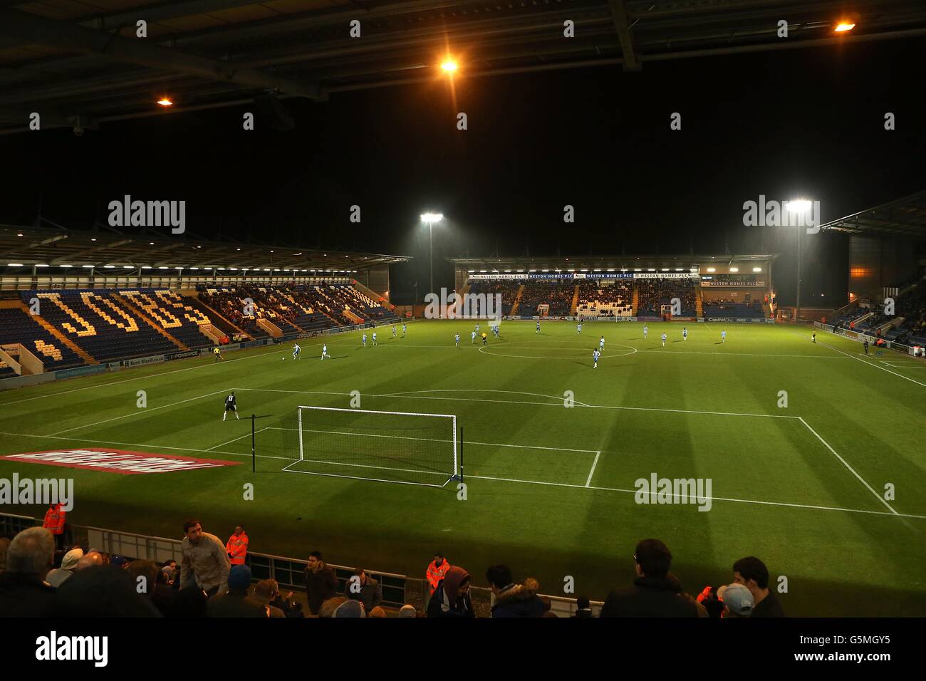 Calcio - npower Football League One - Colchester Regno v Coventry City - Weston Homes Comunità Stadium Foto Stock