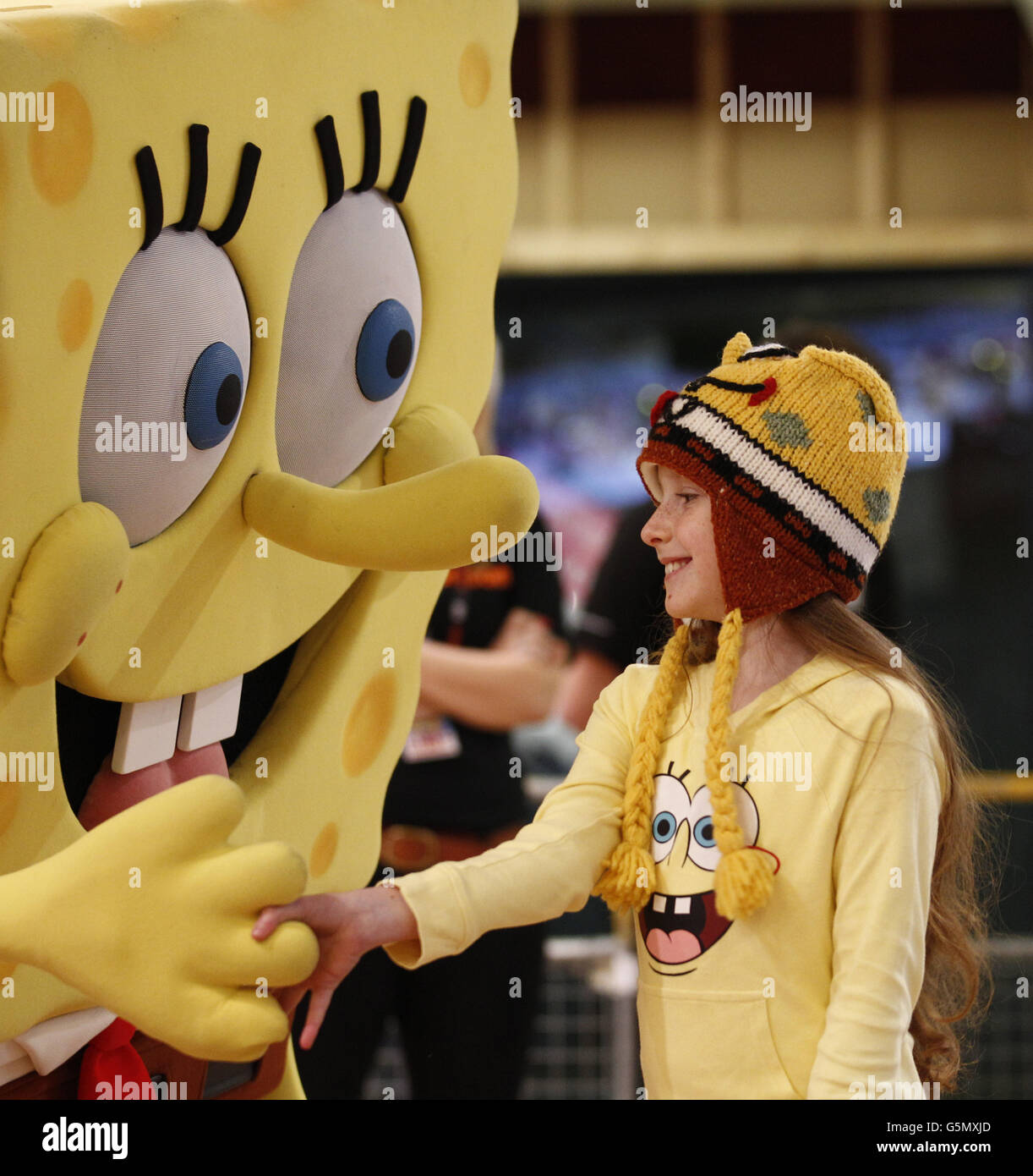 SpongeBob SquarePants in Wolverhampton Foto Stock
