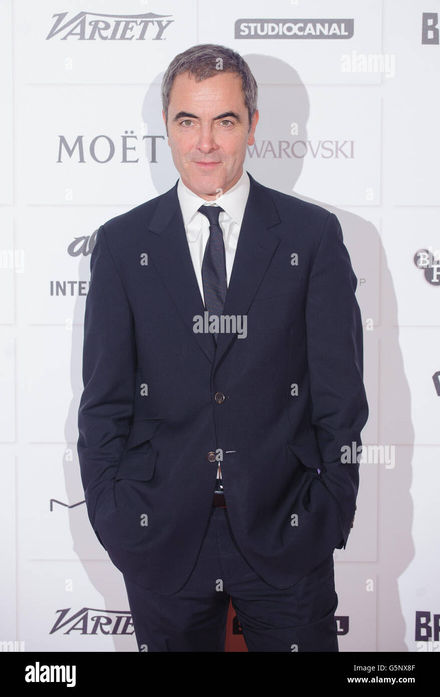 James Nesbitt arriva al Moet British Independent Film Awards, all'Old Billingsgate, nel centro di Londra. Foto Stock
