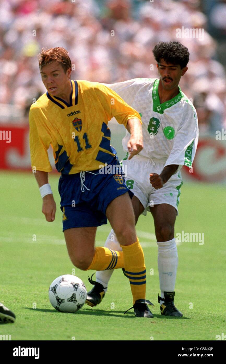 Calcio - Coppa del Mondo di Calcio 1994 - Svezia v Arabia Saudita Foto Stock