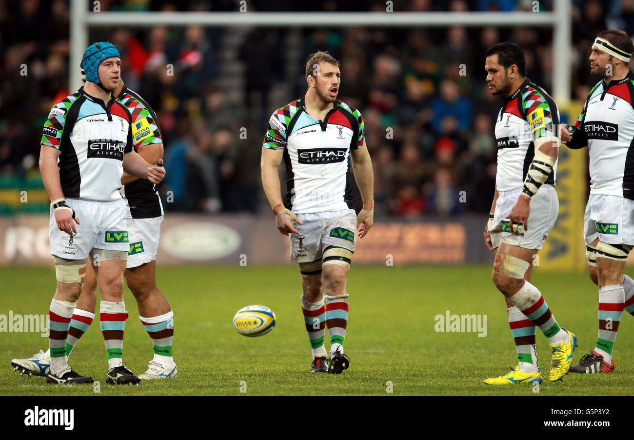 Rugby Union - Aviva Premiership - Northampton Saints v arlecchini - Giardini Franklins Foto Stock