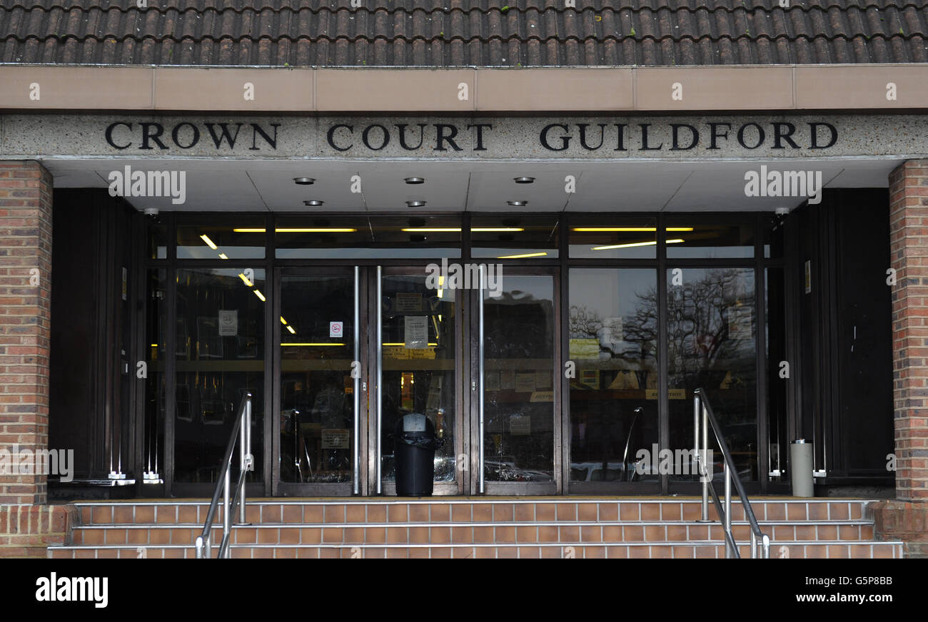 Vista generale di Guildford Crown Court, Guildford, Surrey. Foto Stock