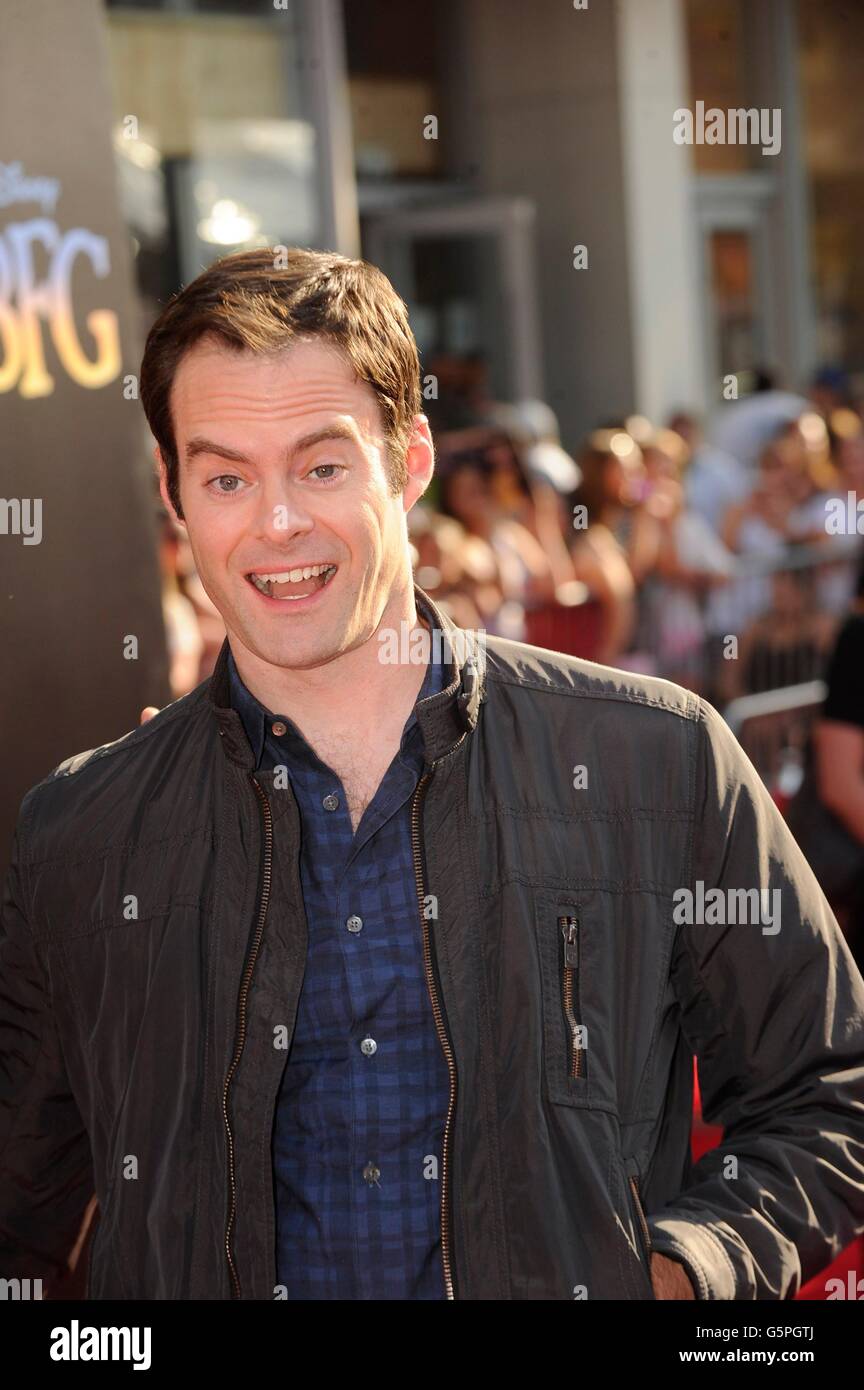 Los Angeles, CA, Stati Uniti d'America. Il 21 giugno, 2016. Bill Hader presso gli arrivi per la BFG (Big Friendly Giant) Premiere, El Capitan theater, Los Angeles, CA 21 Giugno 2016. © Jared Milgrim/Everett raccolta/Alamy Live News Foto Stock