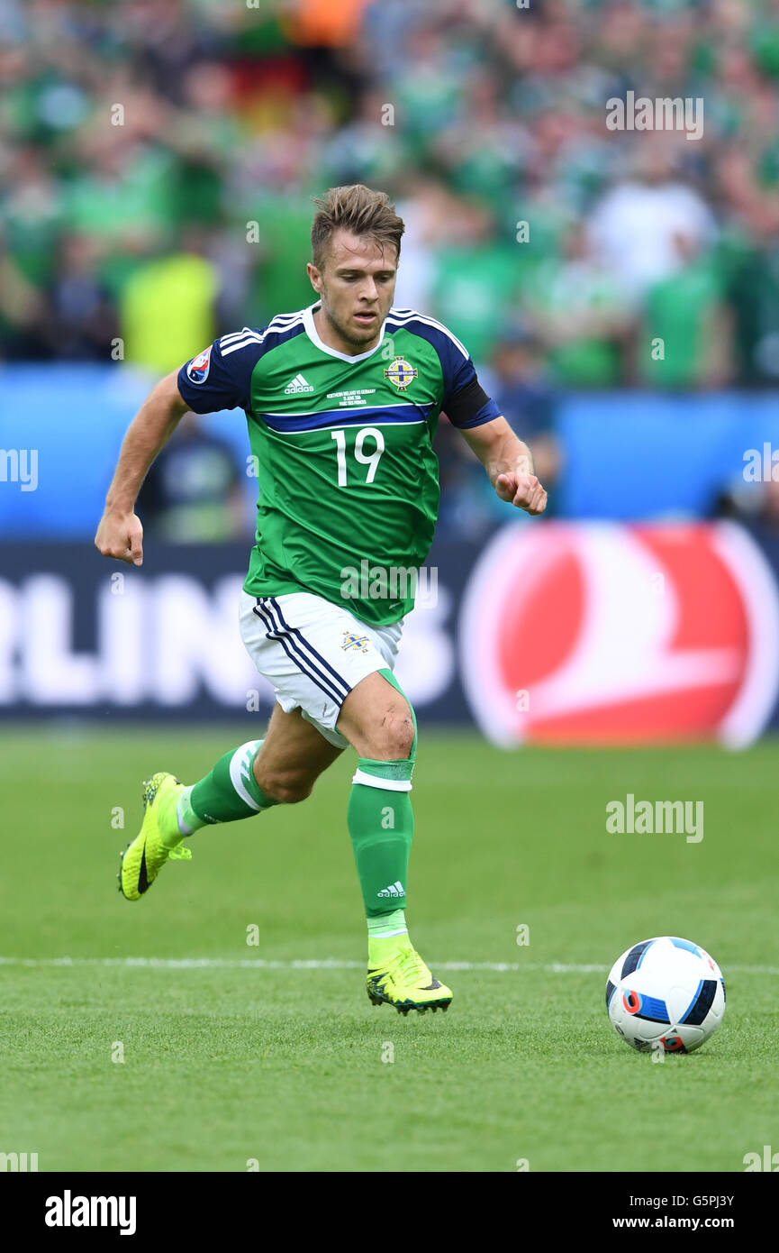 Jamie Ward (Irlanda del Nord) ; 21 giugno 2016 - CALCIO : Uefa euro Francia 2016, gruppo C, Irlanda del Nord 0-1 Germania, a Stade Parc des Princes, Paris, Francia.; ; © aicfoto/AFLO/Alamy Live News Foto Stock