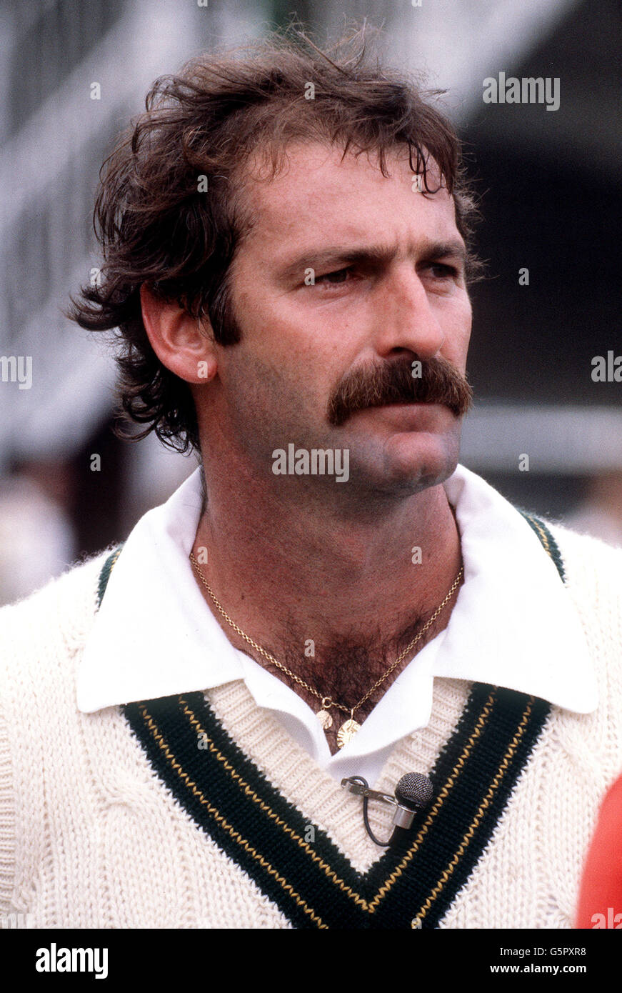 DENNIS LILLEE : 1981. 1981: Cricketer australiano Dennis Lillee Foto Stock