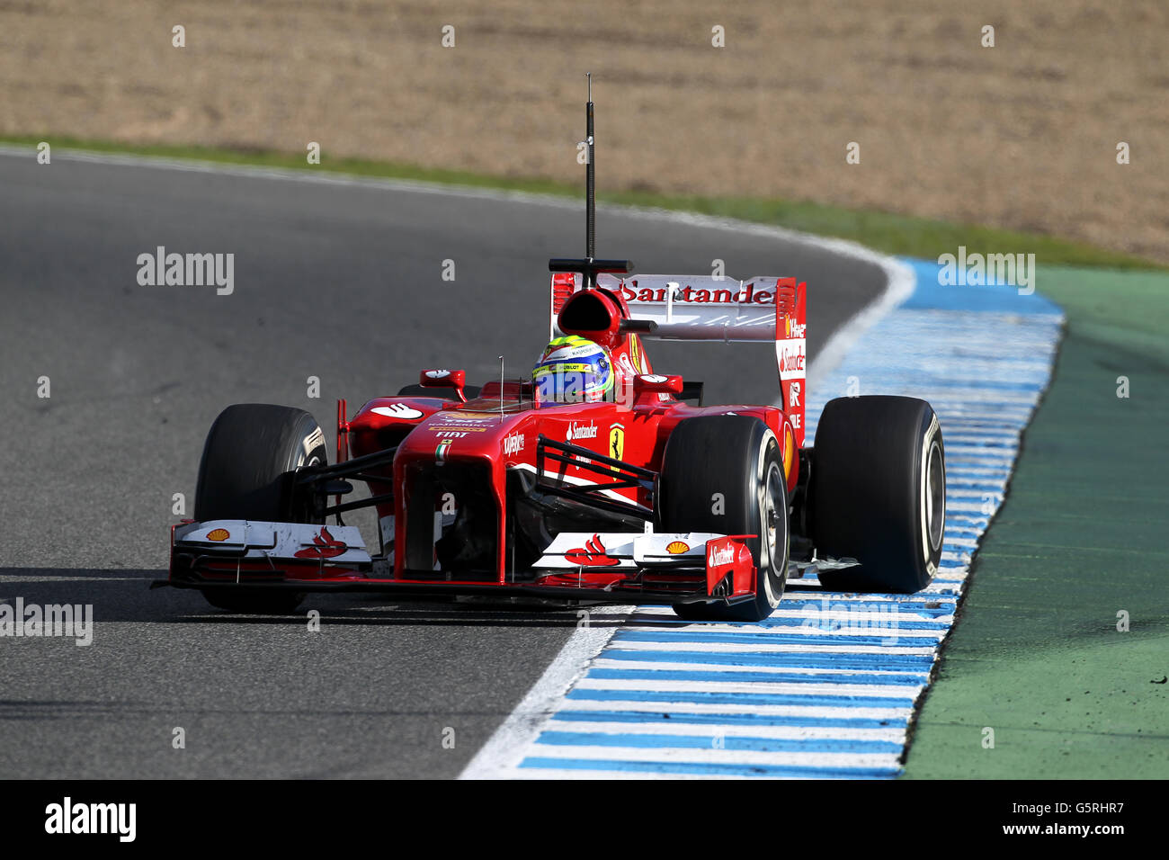 Formula uno - Test giorno due - circuito de Jerez. Felipe massa, Ferrari Foto Stock