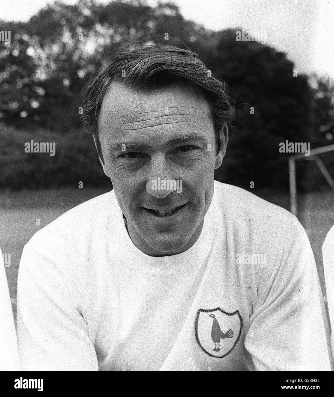 Avidità nella squadra della Coppa del mondo d'Inghilterra. Jimmy Greaves, protagonista in prima linea di Tottenham Hotspur e uno dei 22 giocatori della squadra della Coppa del mondo d'Inghilterra. Foto Stock