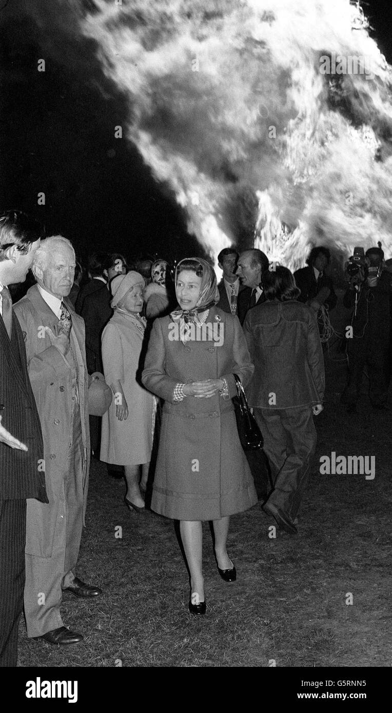 Royalty - Queen Elizabeth II Silver Jubilee Foto Stock