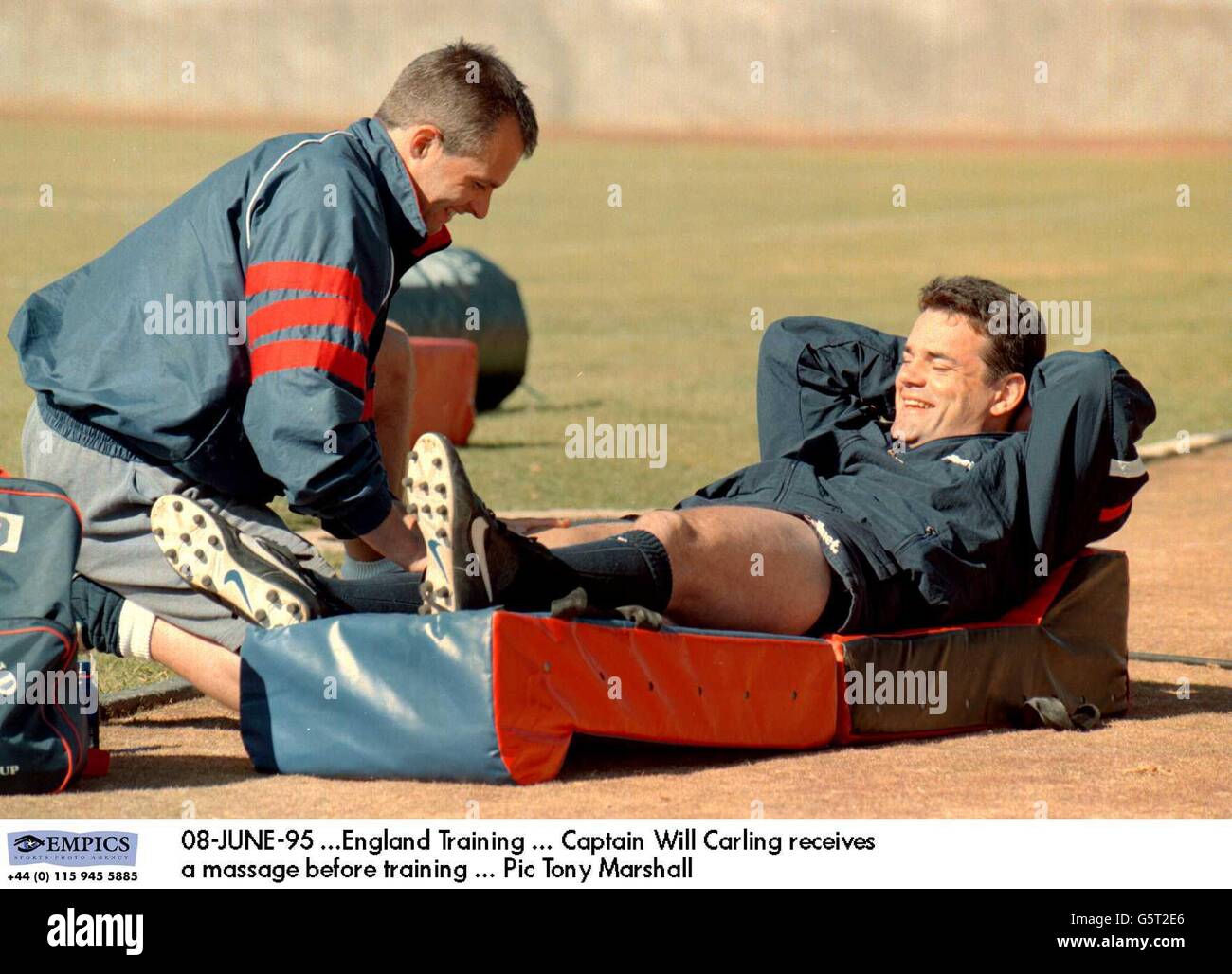 Il Rugby World Cup 1995 -Inghilterra Formazione Foto Stock