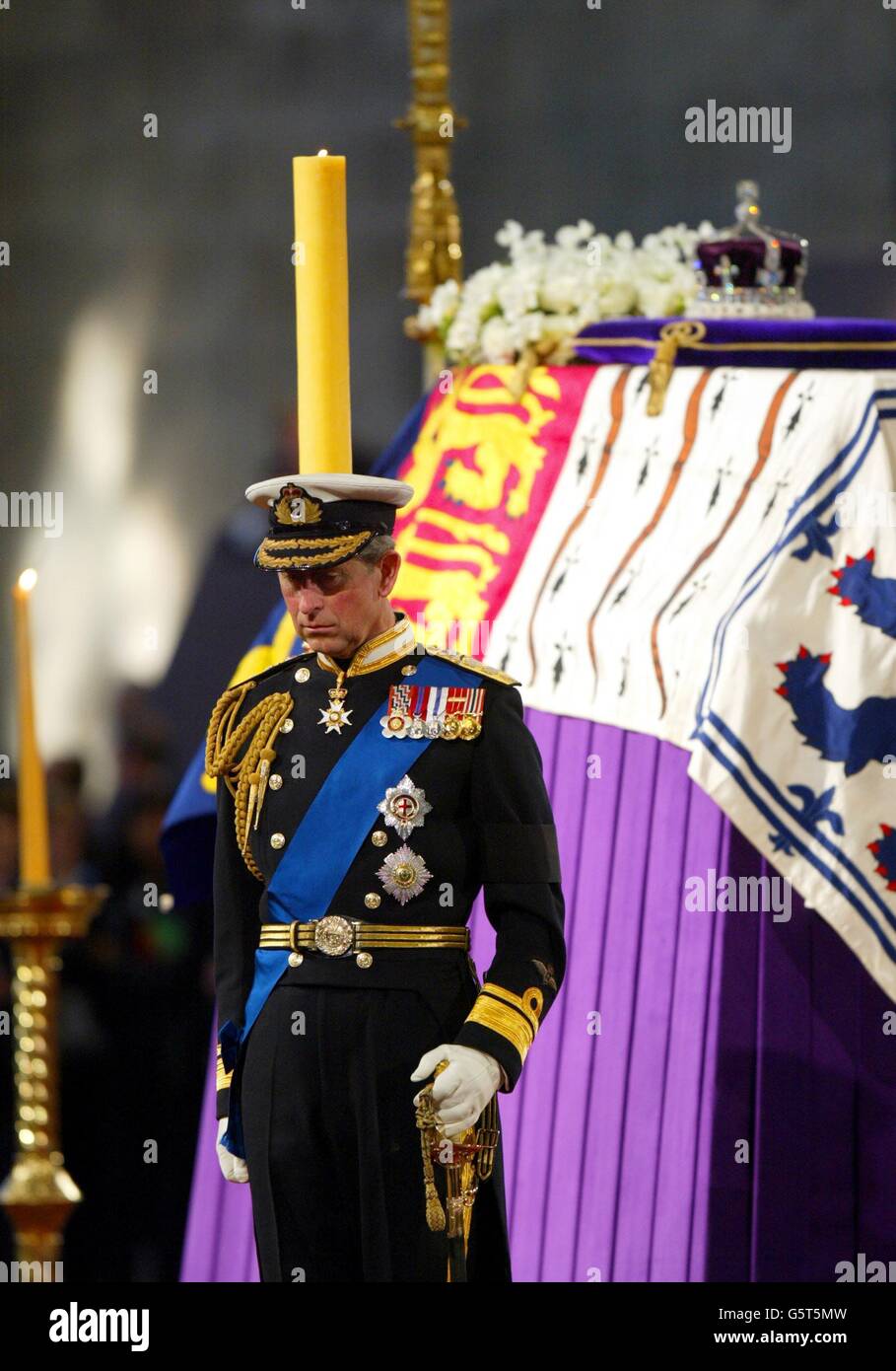 La regina madre Princes' veglia Foto Stock