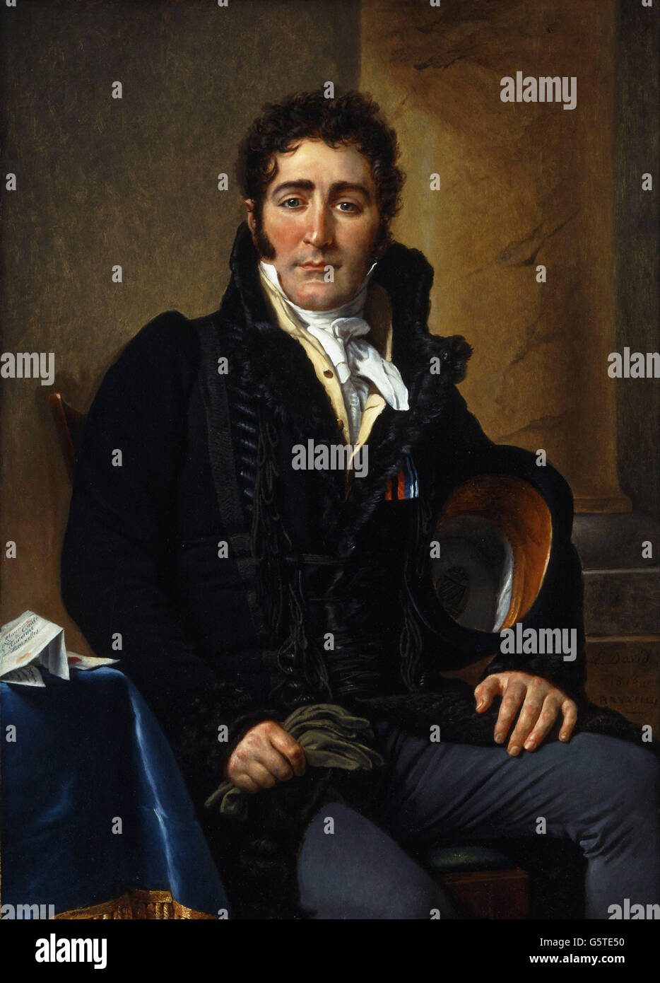 Jacques-Louis David - Ritratto Del Comte de Turenne Foto Stock