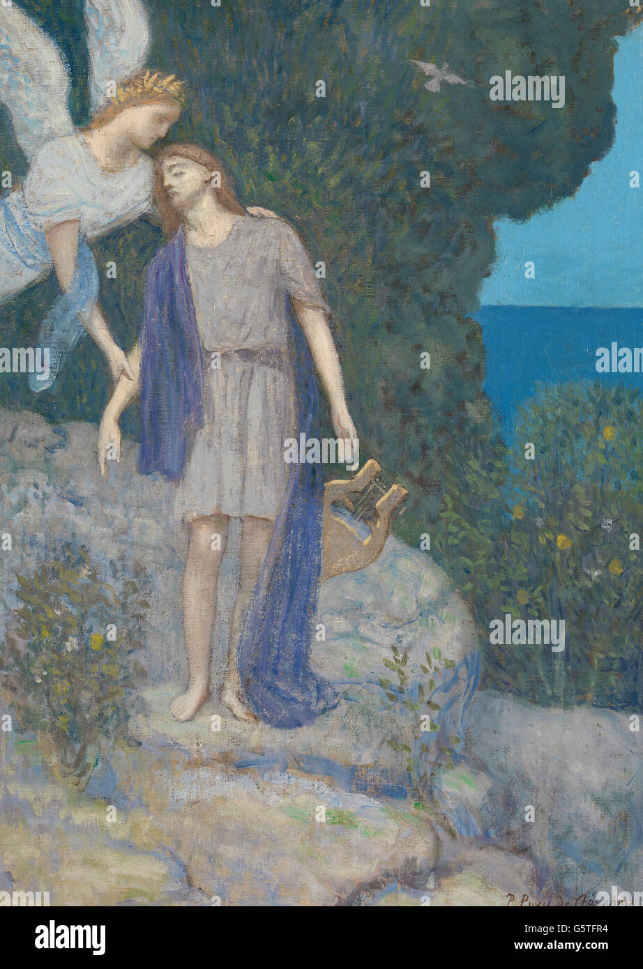 C. Pierre Puvis de Chavannes - il poeta Foto Stock