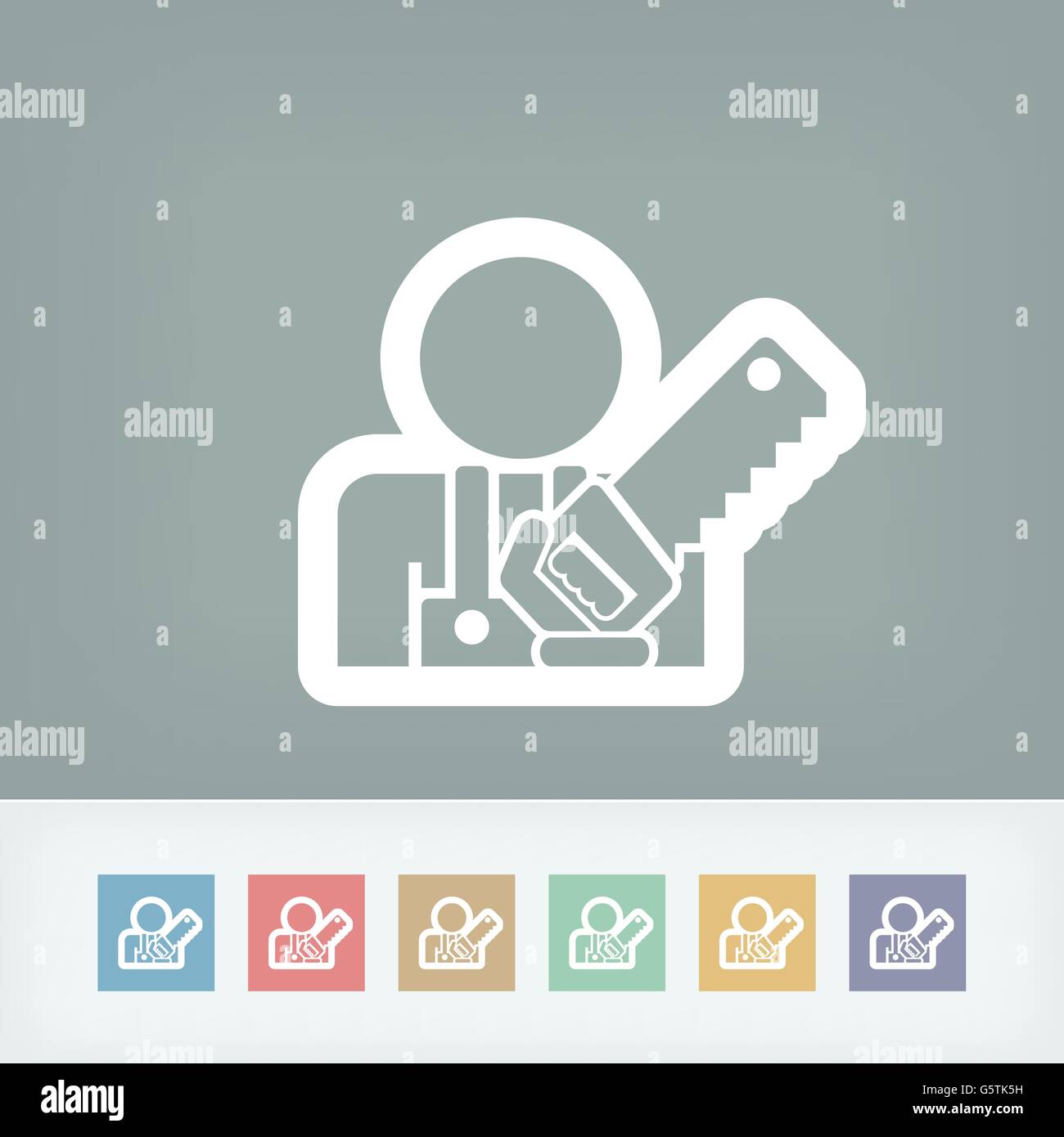 Icona di Woodman Illustrazione Vettoriale