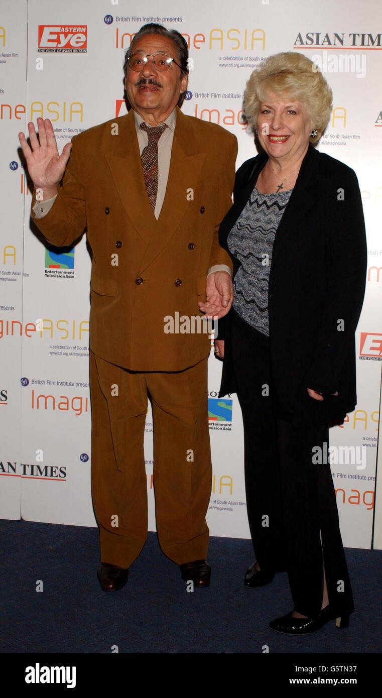 ImagineAsia Saeed Jaffrey. Attore Saeed Jaffrey al lancio del festival cinematografico ImagineAsia, presso la NFT sulla South Bank, a Londra. Foto Stock