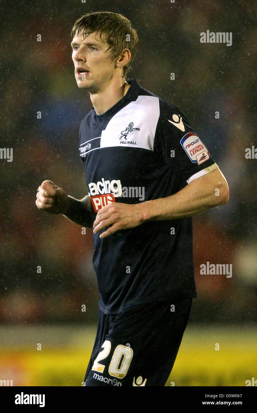 Calcio - campionato nazionale di calcio - Barnsley v Millwall - Oakwell. Andy Keogh, Millwall. Foto Stock