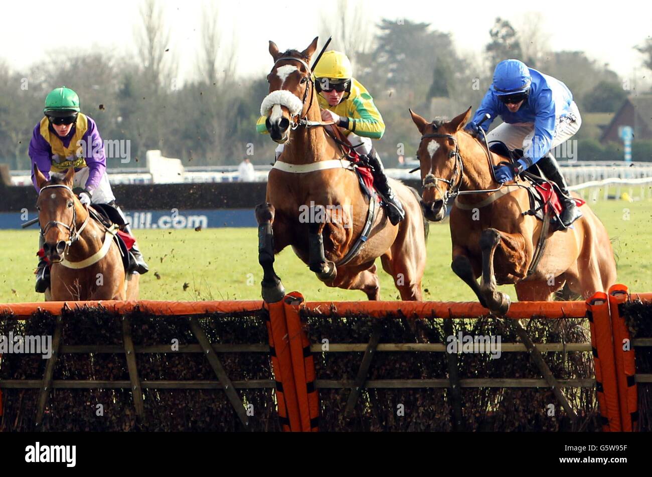 Horse Racing - Ippodromo di Kempton Foto Stock