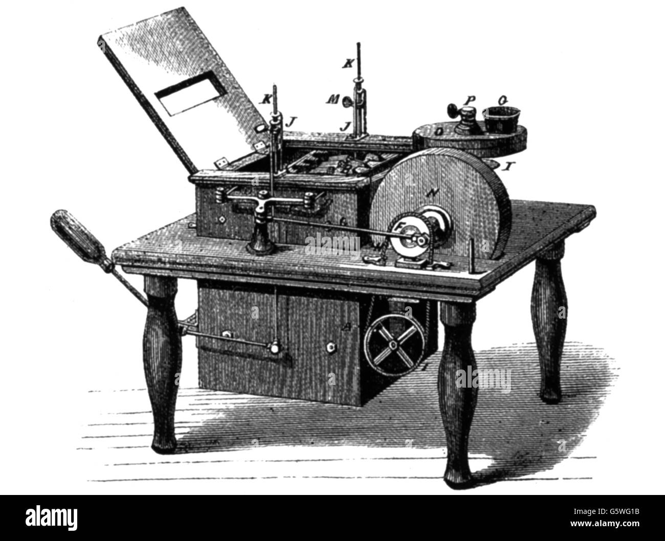 Uso domestico, lavaggio, lavastoviglie, 1865, diritti aggiuntivi-pulizia-non disponibile Foto Stock