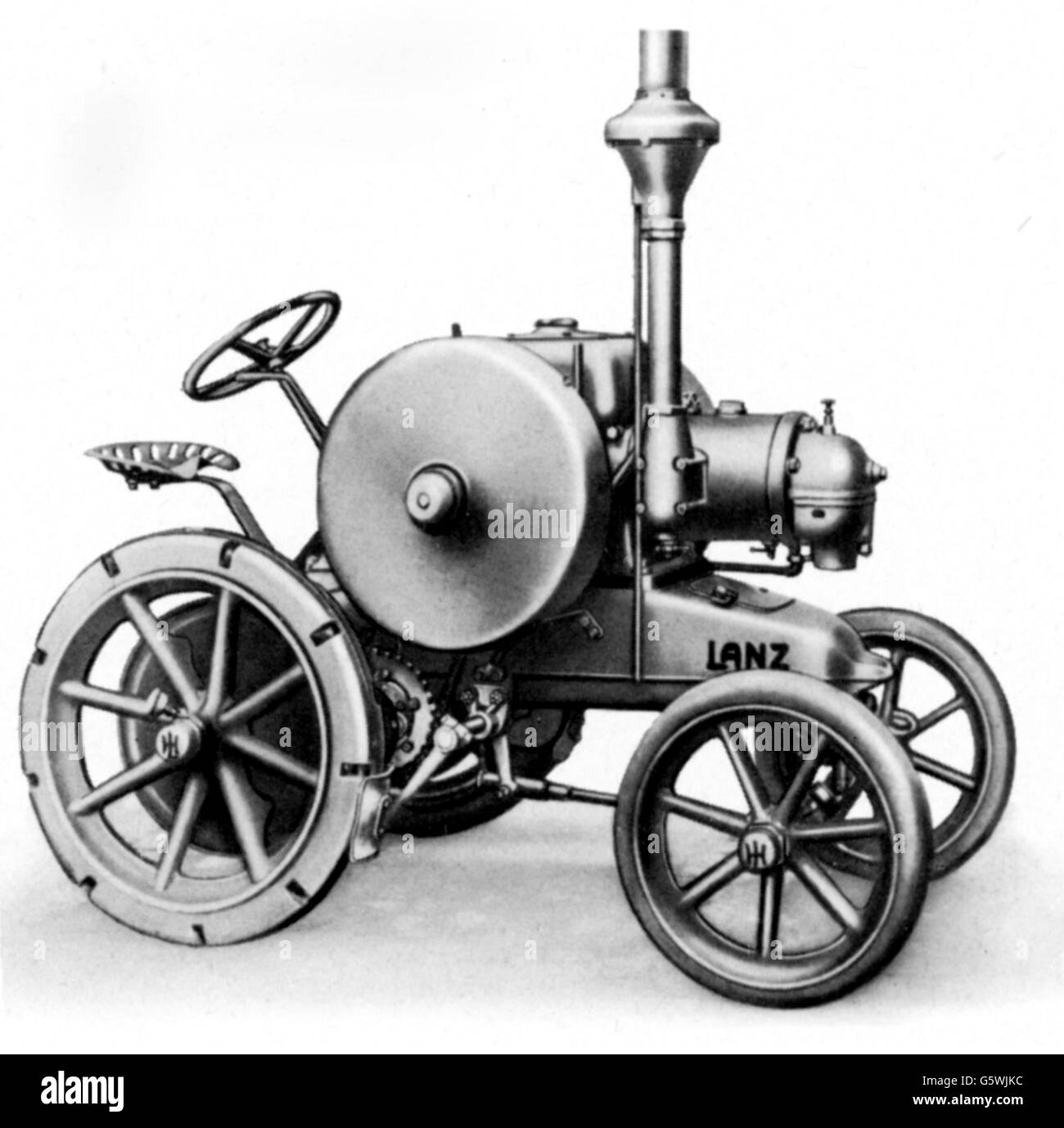 Agricoltura, macchine, trattore tipo 12 PS 'Bulldog' di Heinrich Lanz AG, 1921, diritti aggiuntivi-clearences-non disponibile Foto Stock