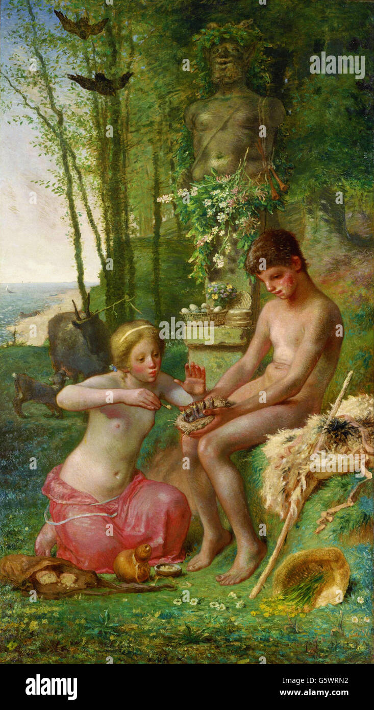 Jean-François Millet - Molla (Daphnis e Chloée) - Foto Stock