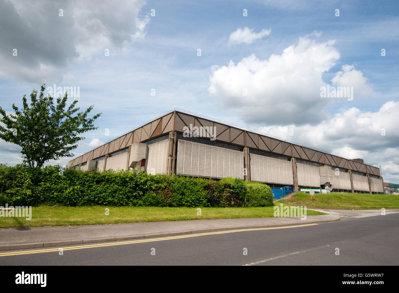 La Imperial Tobacco fabbrica orizzonte su Thane Road in Beeston / Lenton, Nottingham England Regno Unito Foto Stock