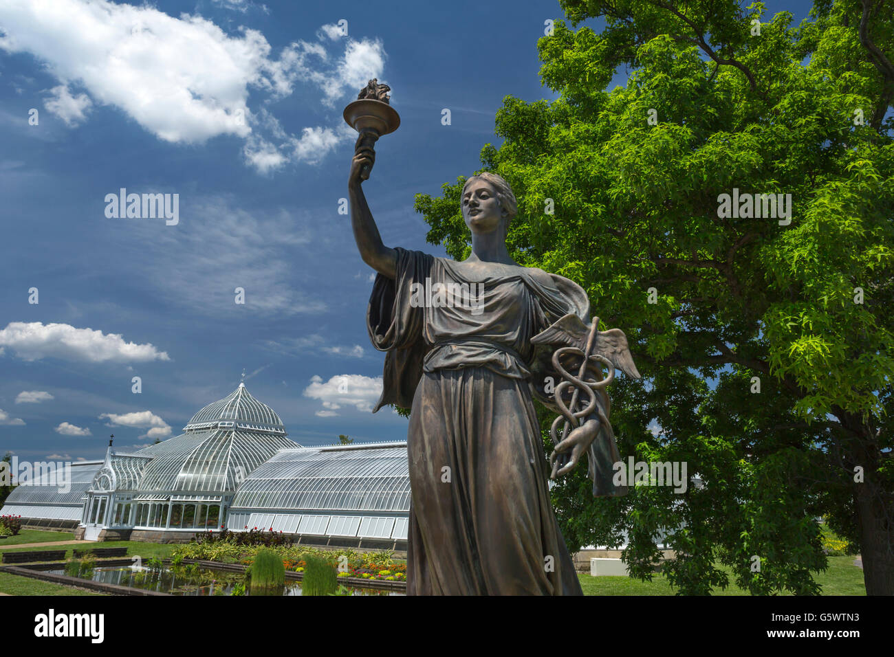 MEDICAL MEMORIAL PHIPPS CONSERVATORIO (©Signore & BURNHAM 1893) Giardini botanici SCHENLEY PARK OAKLAND PITTSBURGH PENNSYLVANIA USA Foto Stock