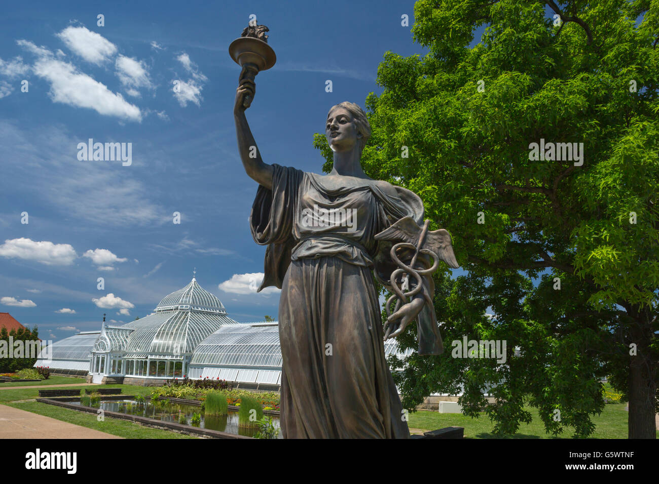 MEDICAL MEMORIAL PHIPPS CONSERVATORIO (©Signore & BURNHAM 1893) Giardini botanici SCHENLEY PARK OAKLAND PITTSBURGH PENNSYLVANIA USA Foto Stock