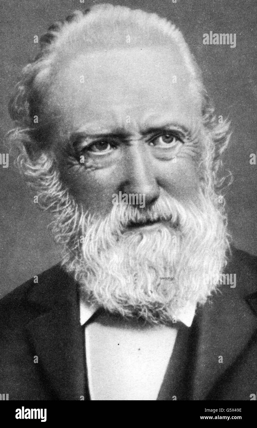Tempesta, Theodor, 14.9.1817 - 4. 7.1888, avvocato e scrittore tedesco, ritratto, circa 1885, Foto Stock