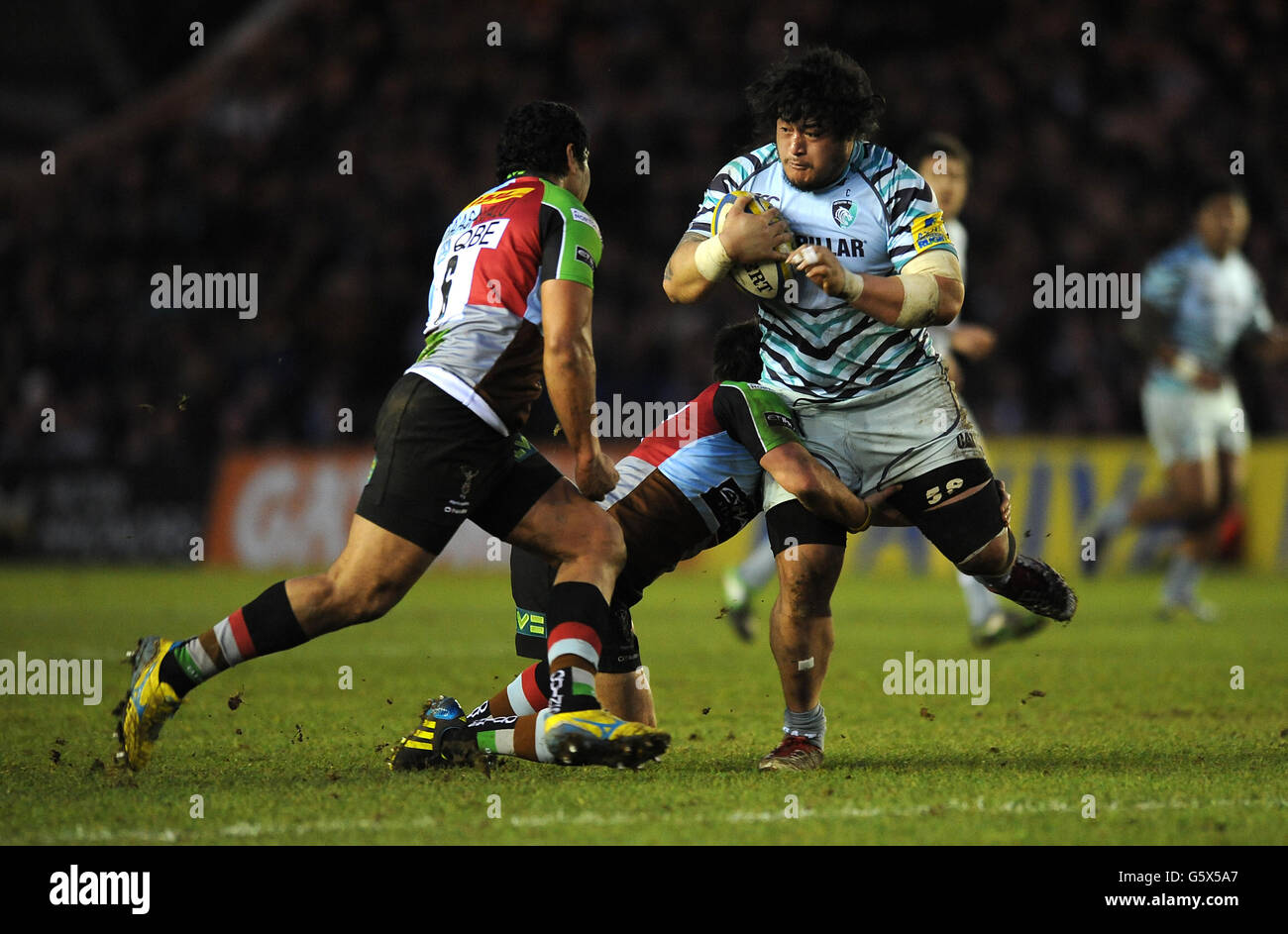 Rugby Union - Aviva Premiership - arlecchini v Leicester Tigers - Twickenham Stoop Foto Stock