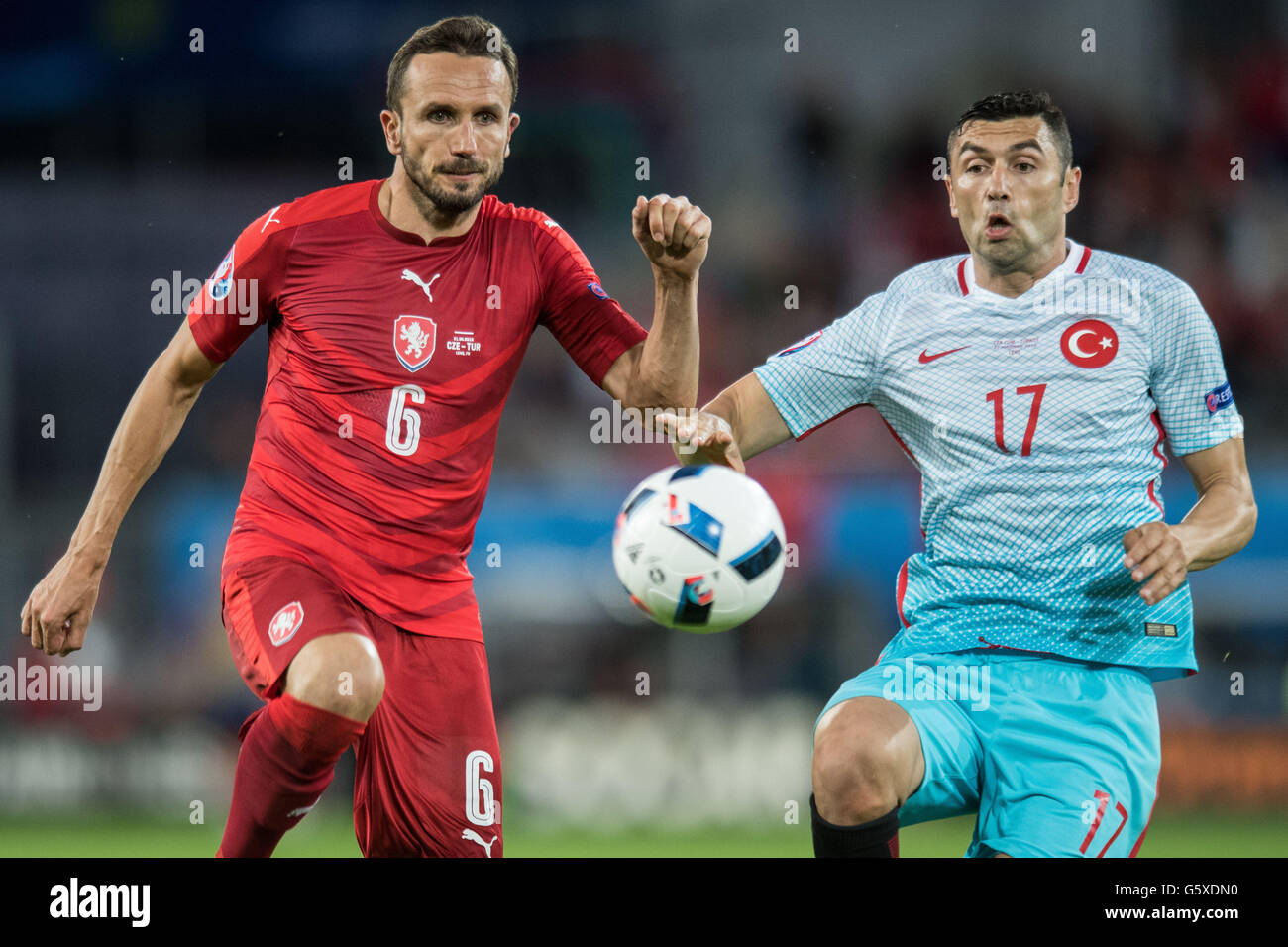 Tomas Sivok, Burak Yilmaz Foto Stock