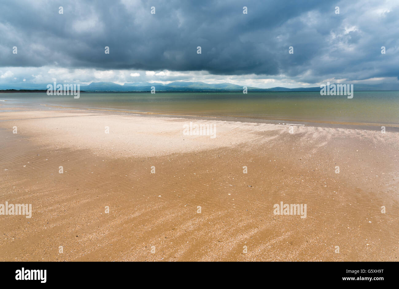 Spiaggia di Newborough Anglesey Foto Stock