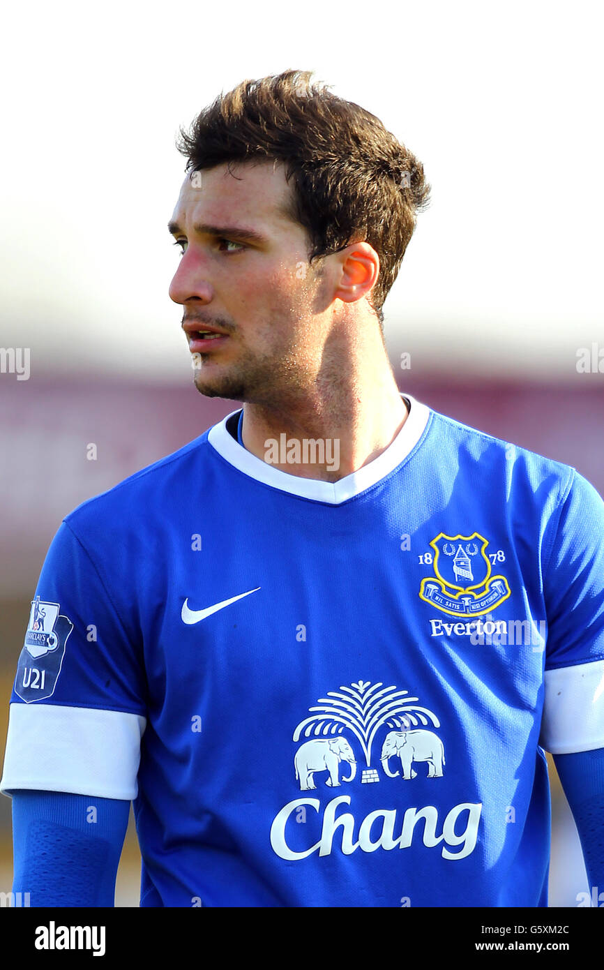 Calcio - Under 21 Premier League - Everton / Middlesbrough - Merseyrail Community Stadium. Apostolos Vellios, Everton Foto Stock