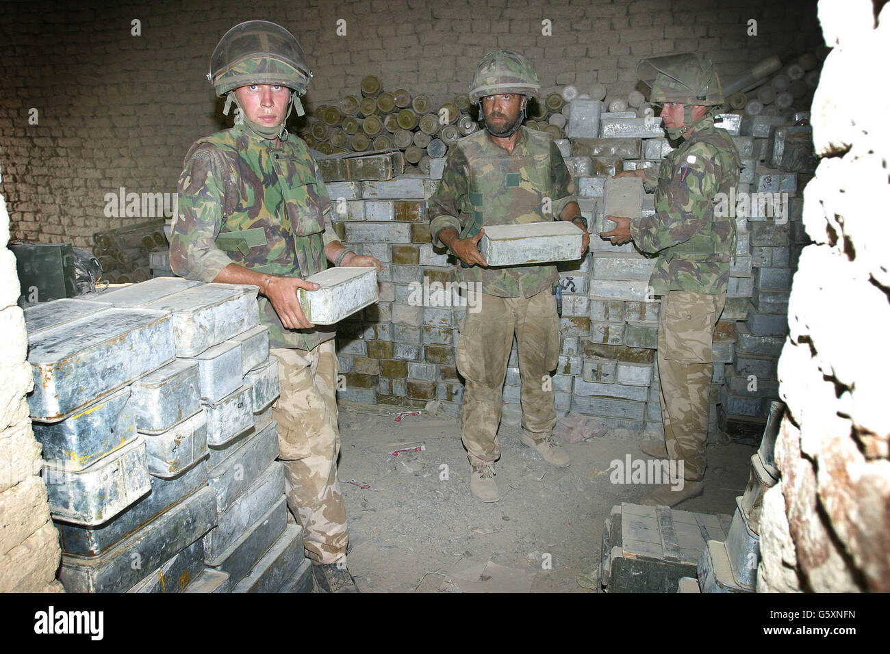 Afghanistan armi trovate Foto Stock