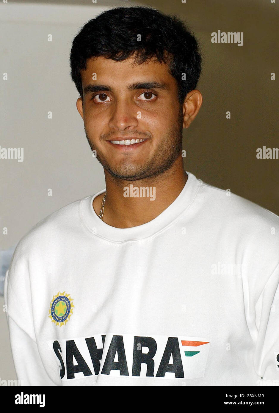 Giocatore di cricket Sourav Ganguly Foto Stock