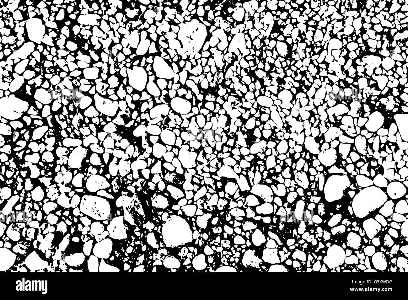 Vettore pietre del mare sullo sfondo. In bianco e nero la texture Illustrazione Vettoriale