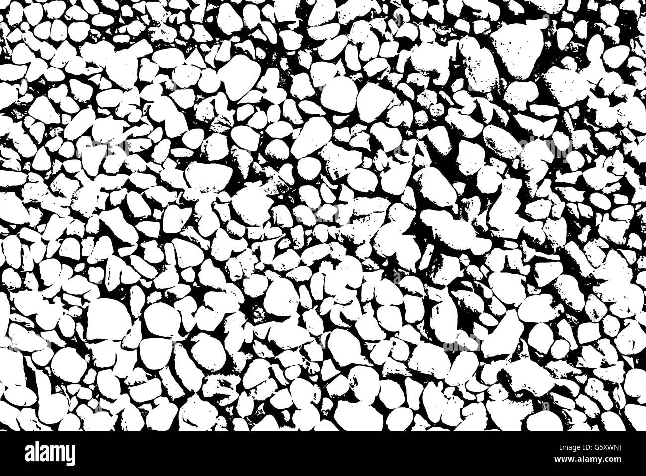 Vettore pietre del mare sullo sfondo. In bianco e nero la texture Illustrazione Vettoriale