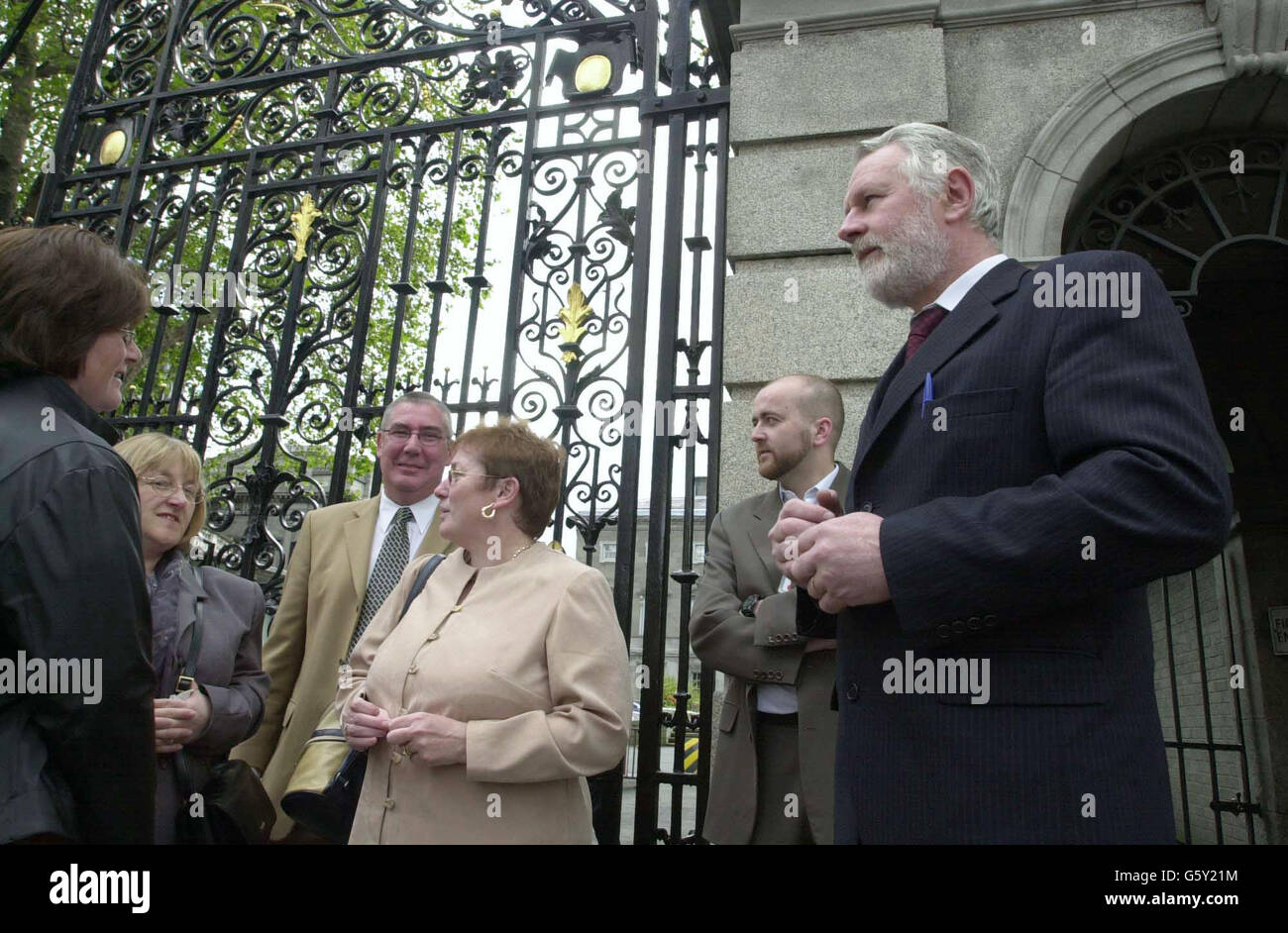 Martin Ferris T.D. & Joe O'Donnell (C) Foto Stock