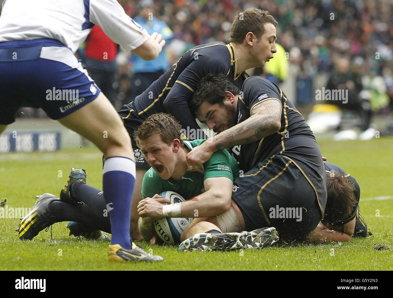 Il Rugby - RBS 6 Nazioni Championship 2013 - Scozia v Irlanda - Murrayfield Foto Stock