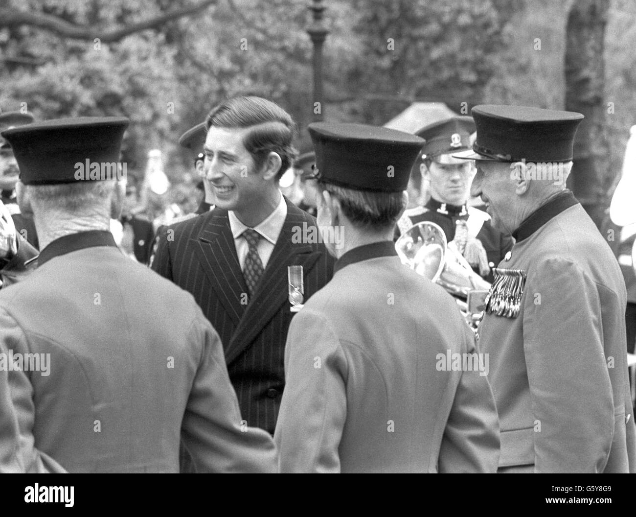 Il principe Charles e Chelsea pensionati - Hyde Park, Londra Foto Stock