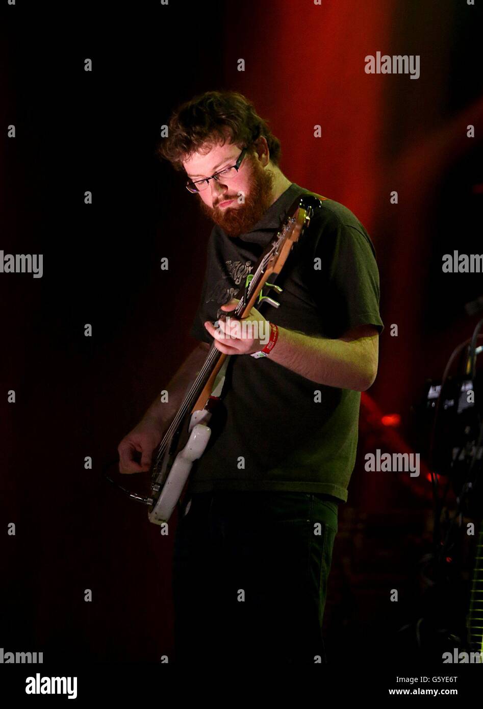 Premio Meteor Choice Music - Dublino. Patrick o'Brein of Windings si esibirà dal vivo durante il Meteor Choice Music Prize del 2013, presso Vicar Street, Dublino. Foto Stock