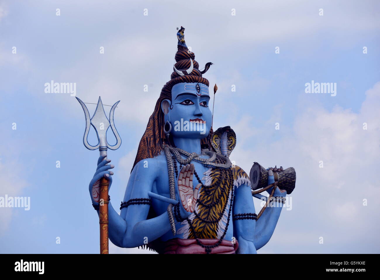 Signore Shiva grande statua in India Foto Stock