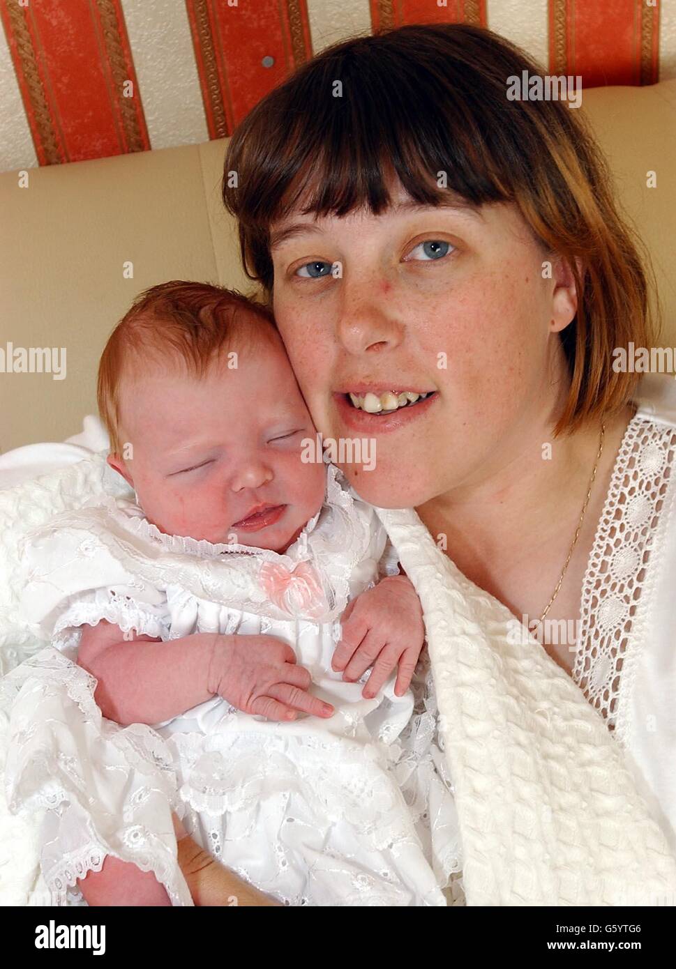 Emma Peake con il bambino Foto Stock