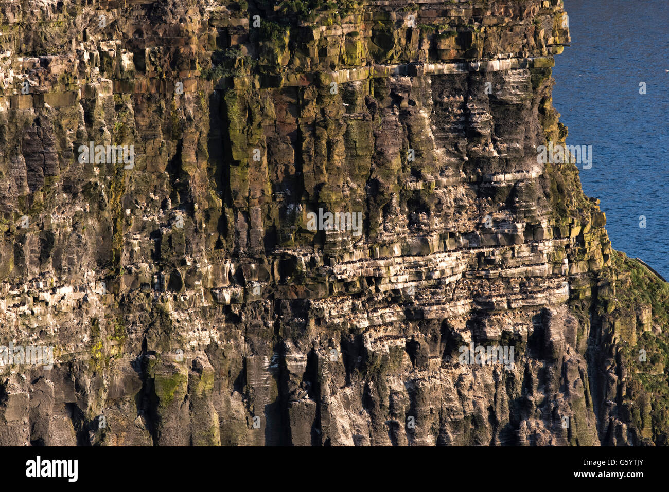 Scogliere di Moher Clare Irlanda Wild modo atlantico Foto Stock