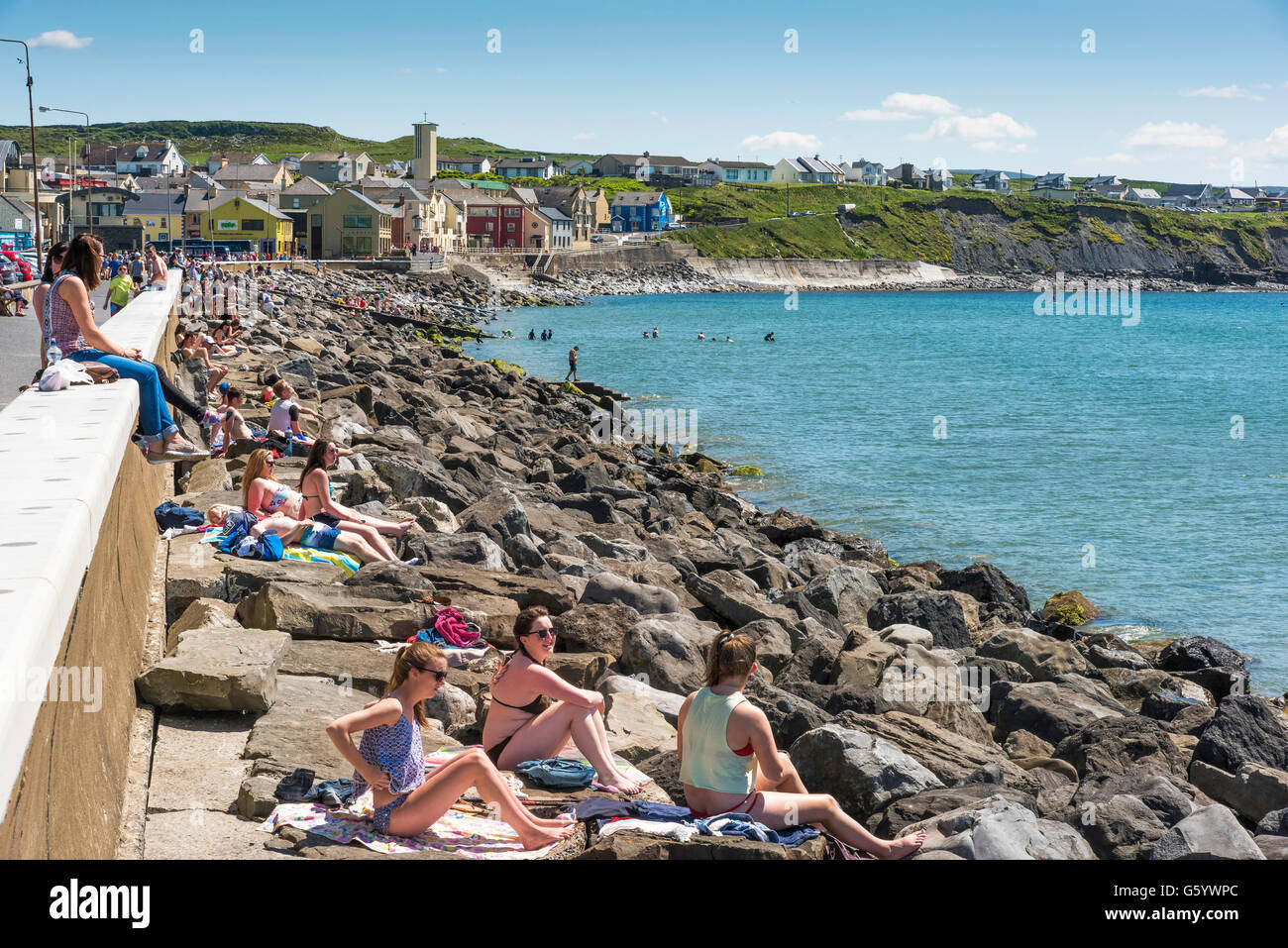 Lahinch, Co. Clare, Irlanda Foto Stock