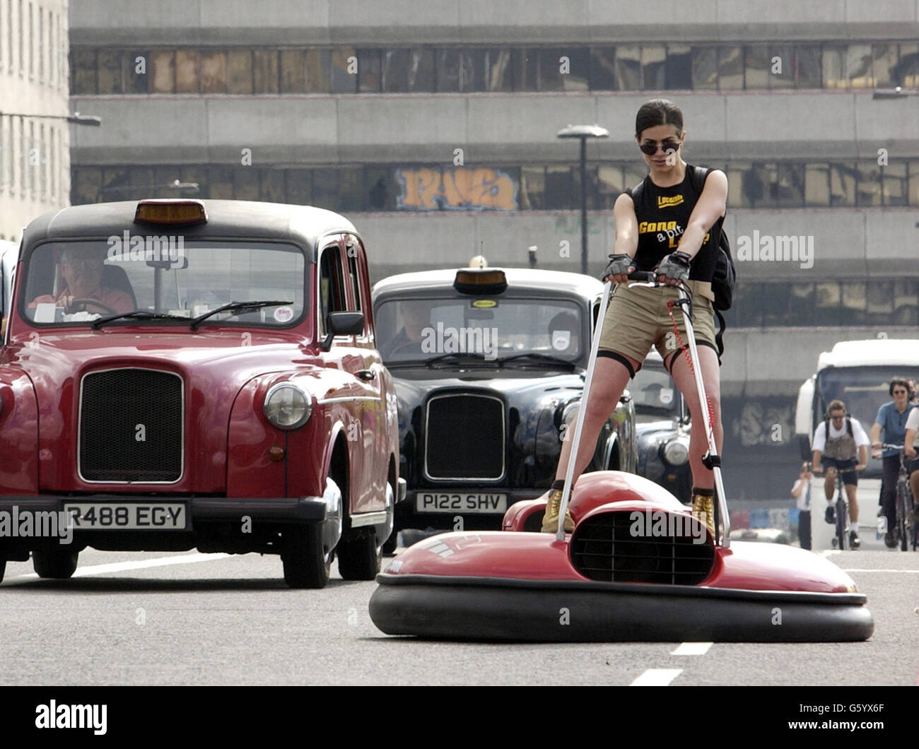 La metropolitana di Londra colpisce -Airboard Foto Stock