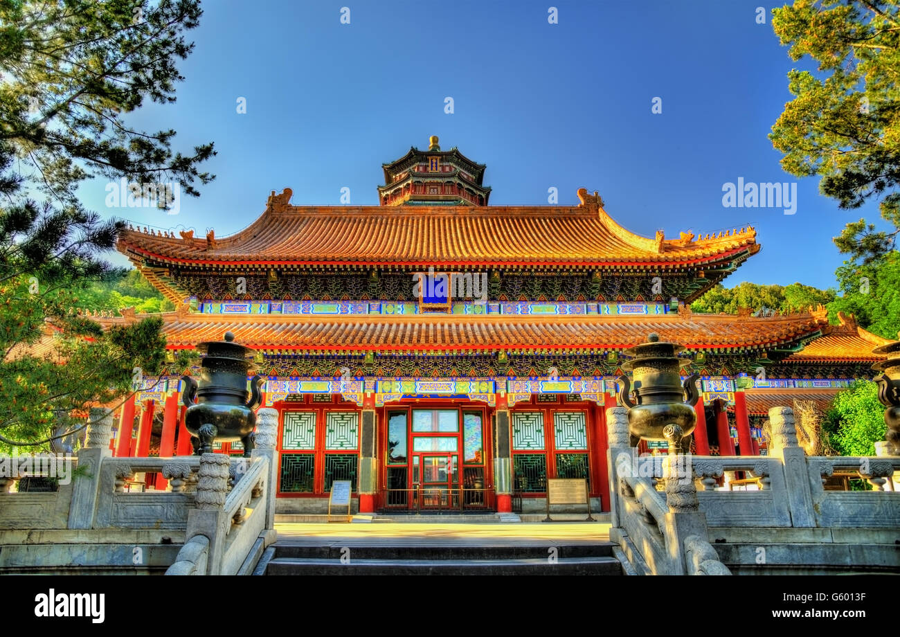Vista del Palazzo d'Estate a Pechino Foto Stock