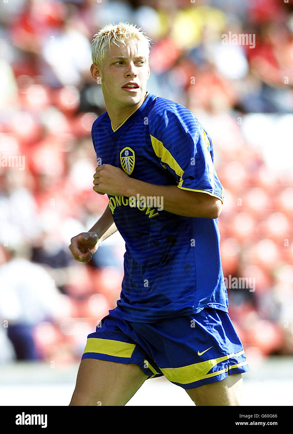 Alan Smith - Leeds Utd. Alan Smith di Leeds Utd in azione durante la Pre-Stagione amichevole contro Barnsley. Foto Stock