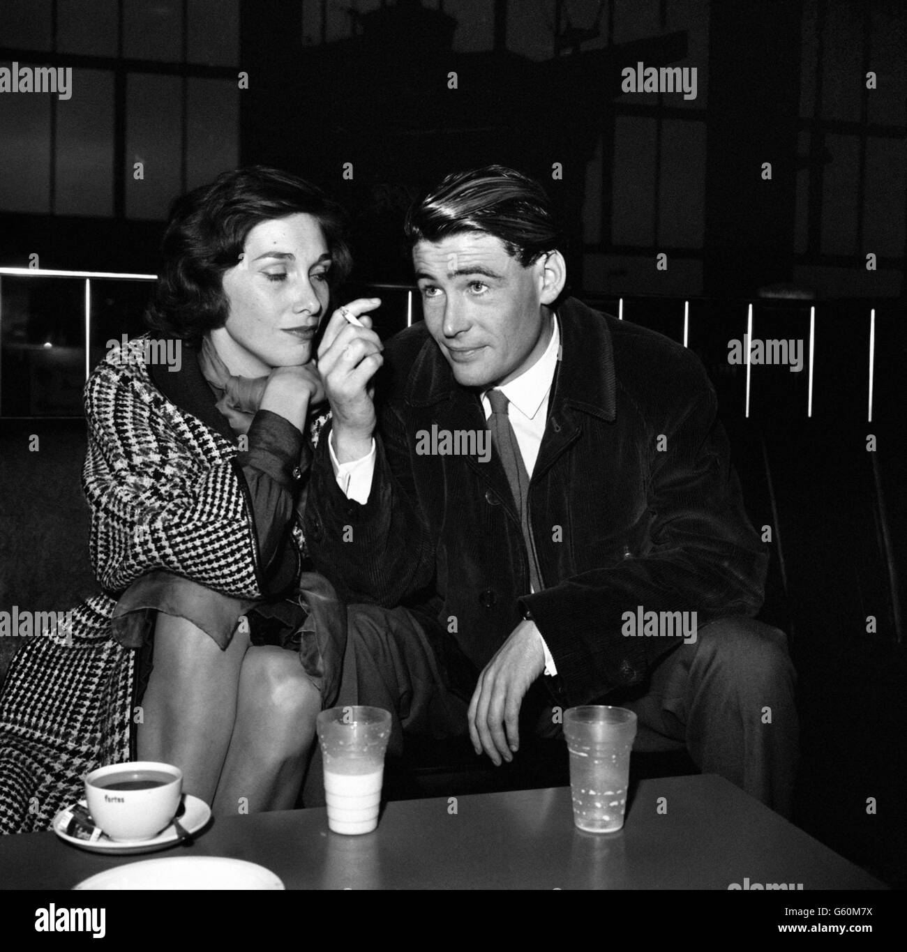 Peter O'Toole e Sian Phillips - Aeroporto di Londra Foto Stock