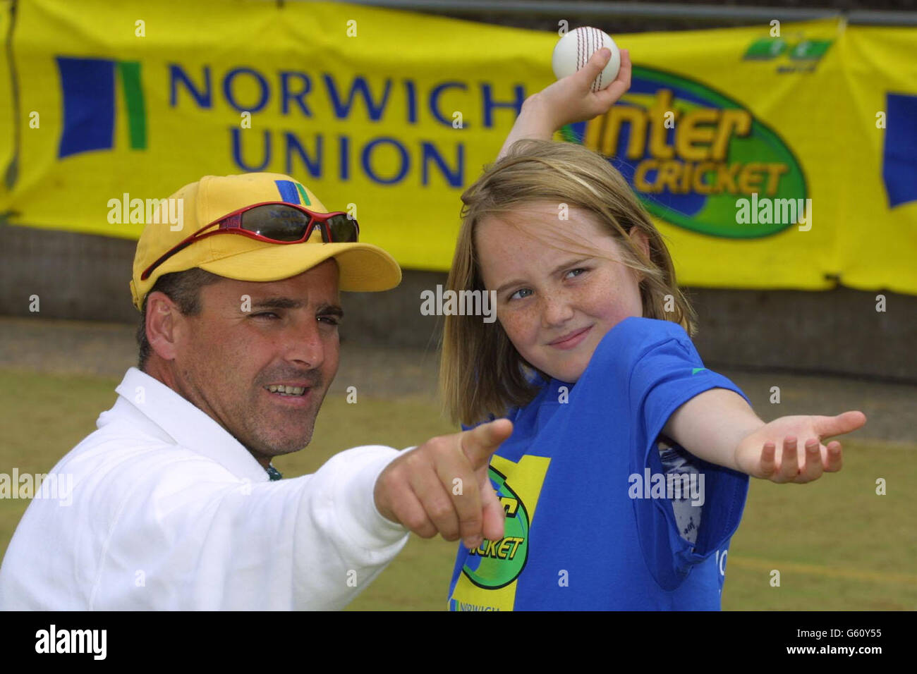 Norwich Union Inter Cricket coaching day Foto Stock